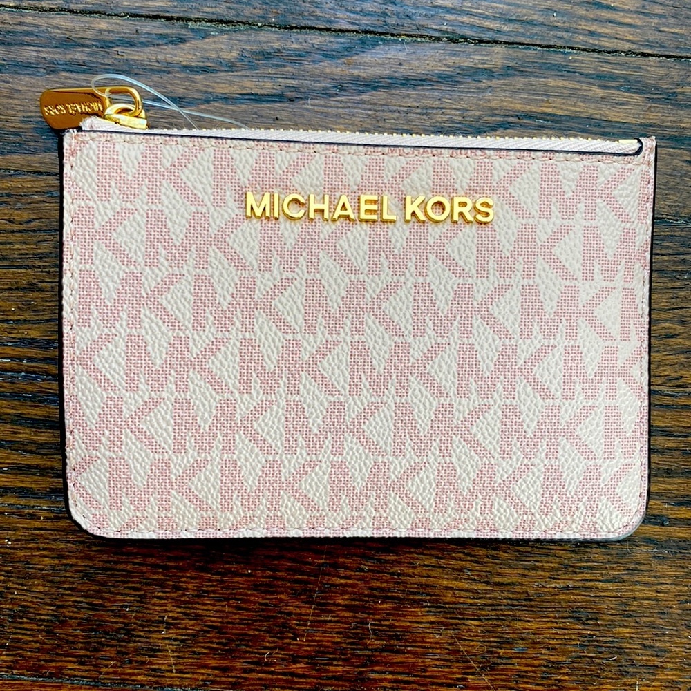 Michael Kors pink wallet/card holder
